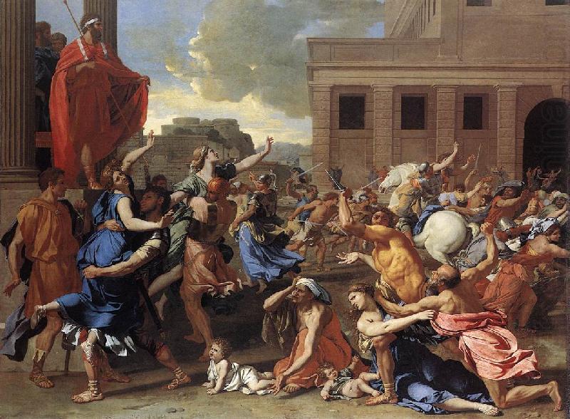 Nicolas Poussin The Rape of the Sabine Women china oil painting image